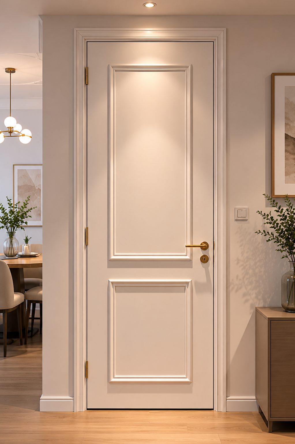 Aluminum door for residential building project