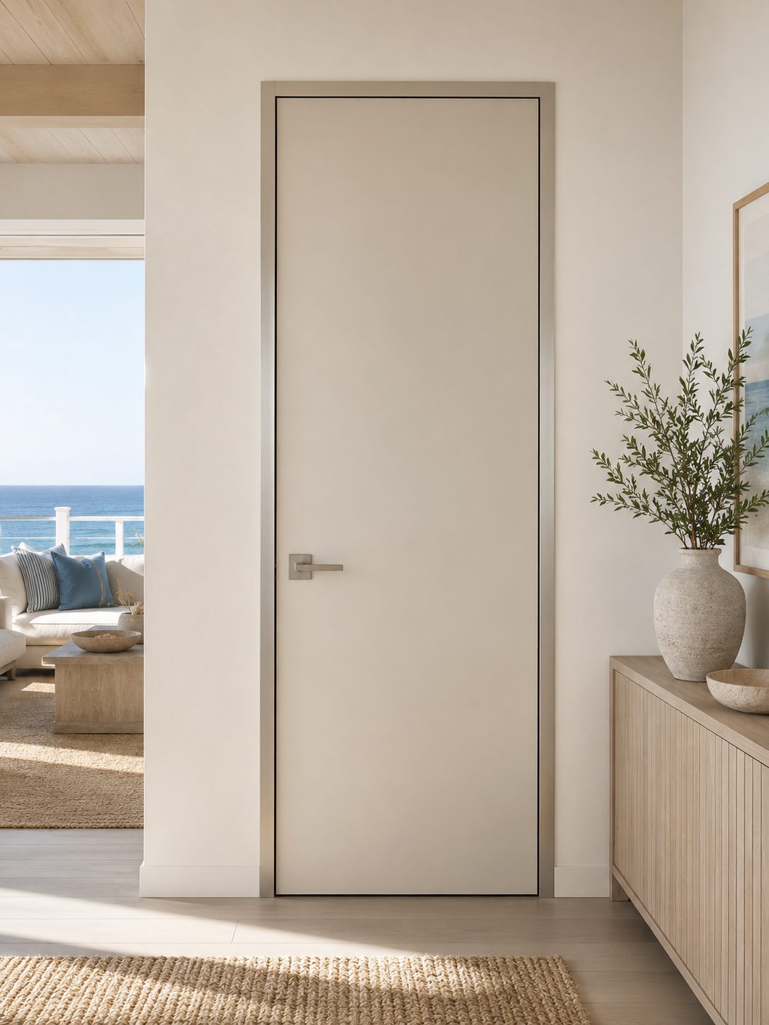 Waterproof aluminum door for coastal homes and humid environments